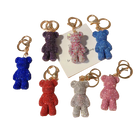 Llaveros Originales para Coche - Osito Teddy con Diamantes de Peluche Coreano Kawaii
