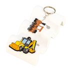 Llaveros Originales para Coche - Set de 16 Vehículos Tren, Helicóptero, Avión, Accesorios Clave Prem