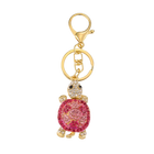 Llaveros Originales para Coche 2025: Elegante Llavero de Cristal Rhinestone Tortuga para Mujer - Acc
