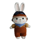Llaveros Personalizados - Conejito Crochet Hecho a Mano, Llavero Premium para Bolso