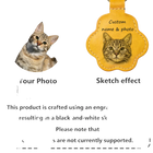 Llaveros Personalizados con Foto de Mascota - Grabado Retrato Perro Gato Recuerdo Cuero Premium