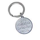 Llaveros Premium Acero Inoxidable Hombre Mujer Ayatul Kursi Colgante Doble Cara Punk