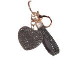 Llavero a Crochet para Hombre Corazón Multicolor Strass Aleación Premium Bolso Mujer