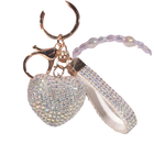 Llavero a Crochet para Hombre Corazón Multicolor Strass Aleación Premium Bolso Mujer