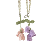 Llavero a Crochet Paso a Paso - Flores Tejidas a Mano, Llavero de Lana Artesanal Premium para Mujer,