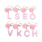 Llavero a crochet paso a paso con pompón glitter y letras doradas – Bag Charm Premium