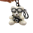Llavero a Crochet Paso a Paso – Osito de Peluche con Cámara y Gafas – Colgante Premium