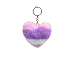 Llavero con Foto Personalizado - Corazón de Pompón Suave para Llavero, Mochila y Bolso - Regalo Únic