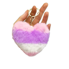 Llavero con Foto Personalizado - Corazón de Pompón Suave para Llavero, Mochila y Bolso - Regalo Únic