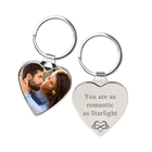 Llavero con Foto Personalizado - Corazón Personalizable con Texto y Foto, Regalo Único para Él o Ell