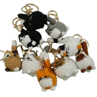 Llavero con foto personalizado - Mini Kitten Series Crochet Cat Doll, Llavero de Ganchillo Premium