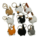 Llavero con foto personalizado - Mini Kitten Series Crochet Cat Doll, Llavero de Ganchillo Premium