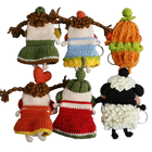 Llavero con foto personalizado - Muñeco de ganchillo divertido para llaves