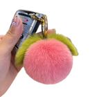 Llavero con Foto Personalizado - Peluche Durazno Suave y Esponjoso para Llavero Personalizado