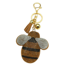 Llavero GPS para Adultos con Alzheimer - Big Fat Brown Bee con Cristal y Borla - Accesorio Elegante