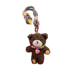 Llavero Hombre Oso de Peluche Arcoíris Coreano - Regalo Creativo para Pareja