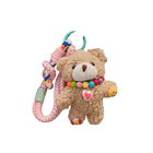 Llavero Hombre Oso de Peluche Arcoíris Coreano - Regalo Creativo para Pareja