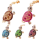 Llavero para Bolso de Tortuga con Pedrería Brillante - Charm Elegante y Resistente