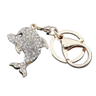Llavero para Bolso Delfín Blanco Cristal Surtido - Colgante de Lujo para Mujer y Hombre