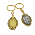 Llavero para Bolso Virgen de Guadalupe - 5cm Medalla Oval Inspiracional con Mosquetón, Regalo Religi