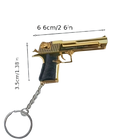 Llavero para moteros Desert Eagle 1:4 Aleación Desmontable con 2 Campanas, Regalo Premium Hombre Muj