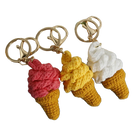 Llavero personalizado de crochet - Mini helado artesanal único