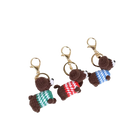 Llavero Personalizado Perro Salchicha Tejido a Mano - Regalo Original y Premium