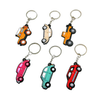 Llaveros Charms de Coche en 6 Colores - Llavero de PVC para Bolso, Regalo para Niño