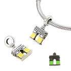 Llaveros Charms de Plata 925: Torre Eiffel, Coliseo, Arco del Triunfo - Luminosos y Elegantes