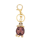 Llaveros Originales para Coche 2025: Elegante Llavero de Cristal Rhinestone Tortuga para Mujer - Acc