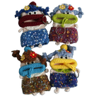 Llaveros Originales para Regalo - Funny Sausage Mouth Girl Crochet Keychain Personalizado