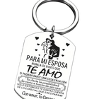 Llaveros para Hombres - Regalo para Esposa - Nunca Olvides Que Te Amo - Colgante de Lujo para Pareja