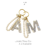 Llaveros Personalizados con Inicial A-Z | Regalo para Mejor Amiga (Pack 2+1 GRATIS)