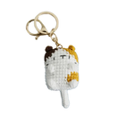 Llaveros Personalizados de Gatito a Crochet Hecho a Mano - Llavero Amigurumi Único para Bolso, Mochi