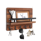 Private Key de tu Llavero - Organizador de Pared Premium con 5 Ganchos de Madera