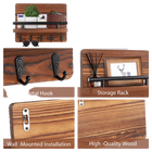 Private Key de tu Llavero - Organizador de Pared Premium con 5 Ganchos de Madera