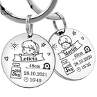 Llaveros Personalizados para Bebé Recién Nacido - Regalo Emotivo para Mamá y Papá