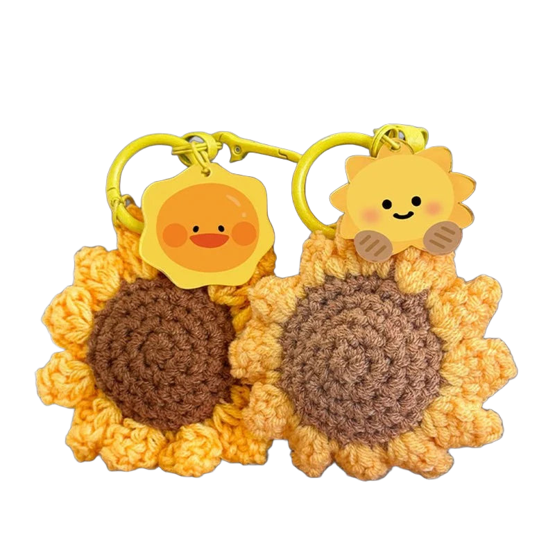 Bag Charm Girasol Kawaii - Llavero Premium para Graduación y Fiestas