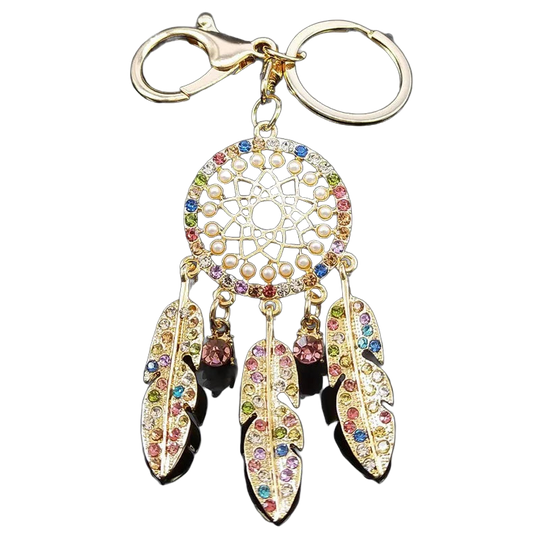 Bag Charm Llavero Atrapasueños Cristal Colgante Bolso - Accesorio Premium
