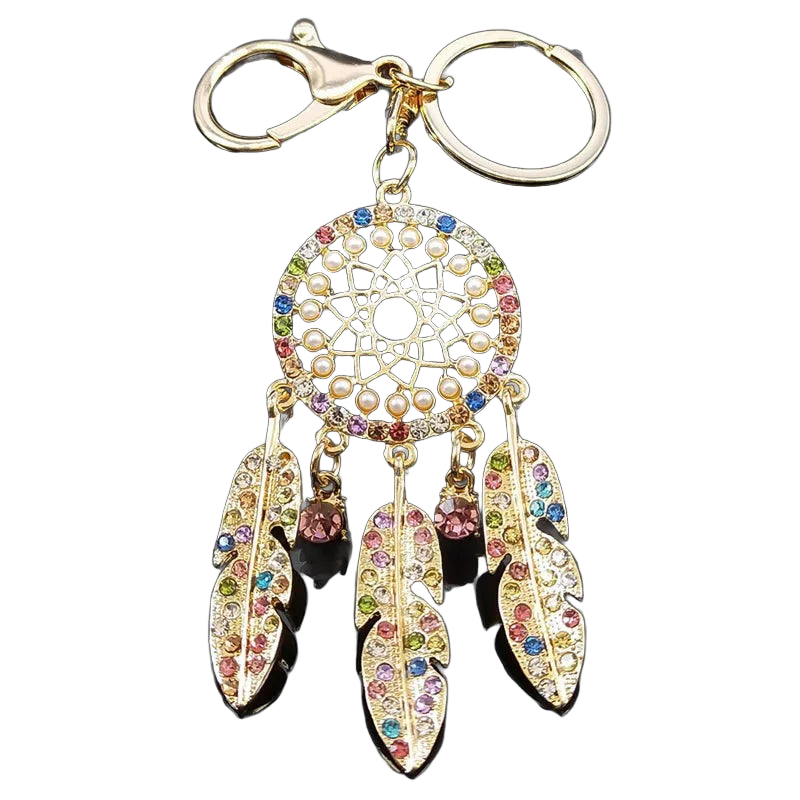 Bag Charm Llavero Atrapasueños Cristal Colgante Bolso - Accesorio Premium