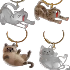 Bag Charm Llavero Cápsula Transparente para Bolso - Guarda el Pelo de tu Gato, Recuerdo Adorable