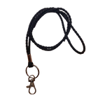 Collar Portallaves Trenzado de Cuero Sintético
