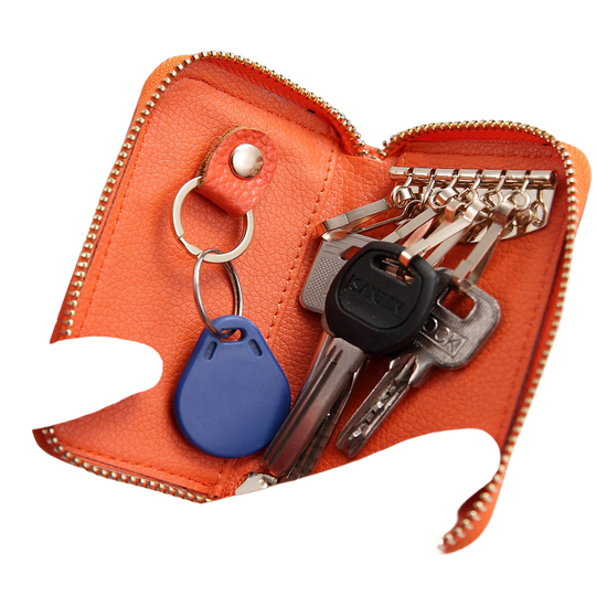 Estuche Llavero de Cuero para Mujer