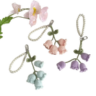 Llavero a Crochet Paso a Paso - Flores Tejidas a Mano, Llavero de Lana Artesanal Premium para Mujer,