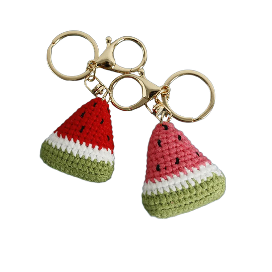Llavero a Crochet Paso a Paso - Sandía Tejida a Mano, Exclusivo y Artesanal