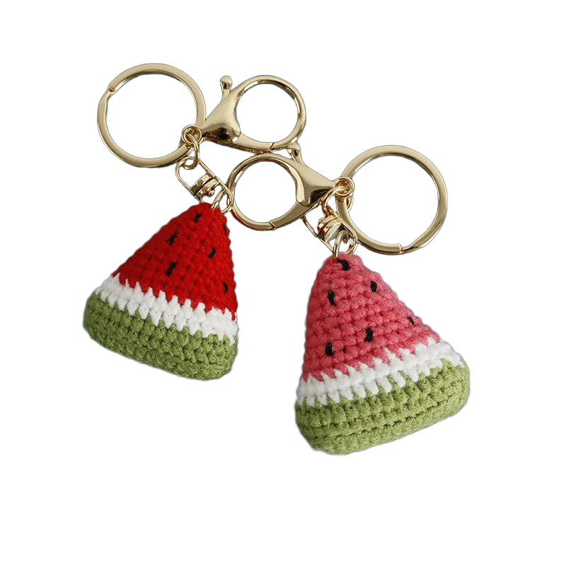 Llavero a Crochet Paso a Paso - Sandía Tejida a Mano, Exclusivo y Artesanal