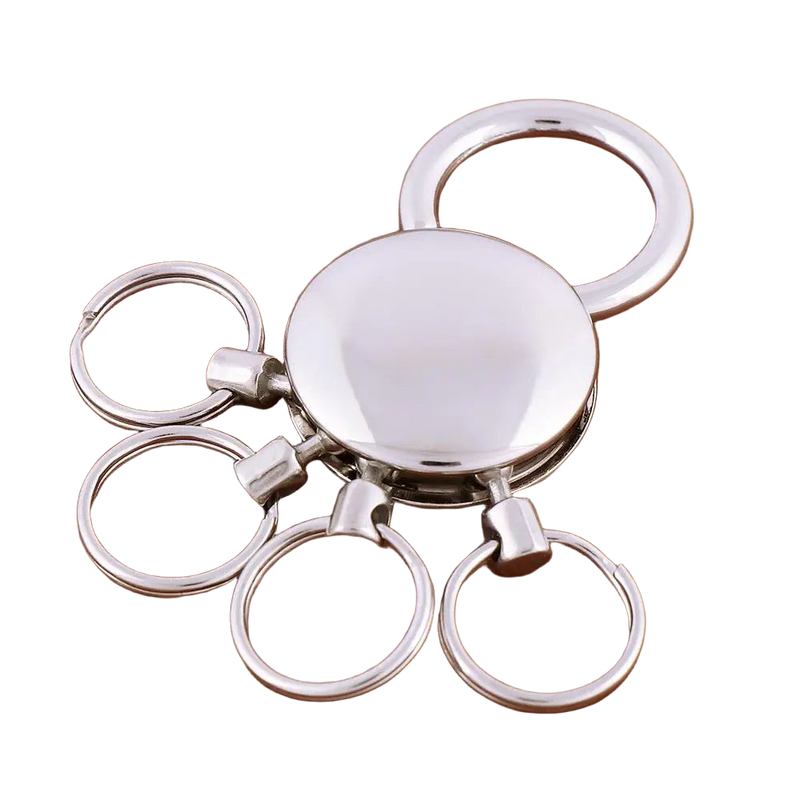 Llavero a Crochet Paso a Paso con Anillos y Clip Desmontable – Elegancia Artesanal en Metal