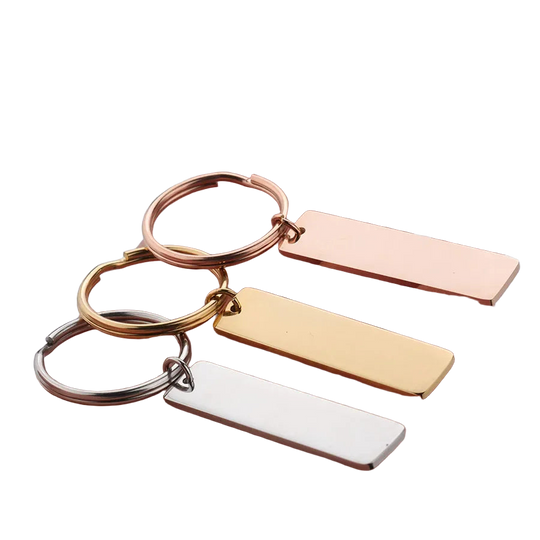 Llavero con Foto Personalizado - Fnixtar 10 Piezas de Acero Inoxidable para Grabar Nombres y Fotos,