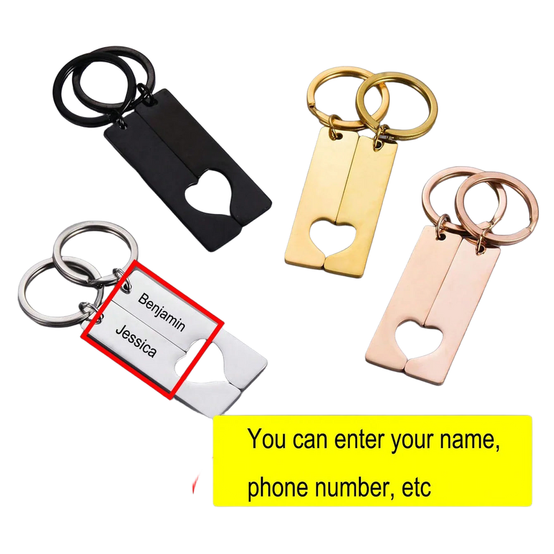 Llavero con Foto Personalizado - Regalo Único para Parejas, Metal Premium con Nombre Grabado