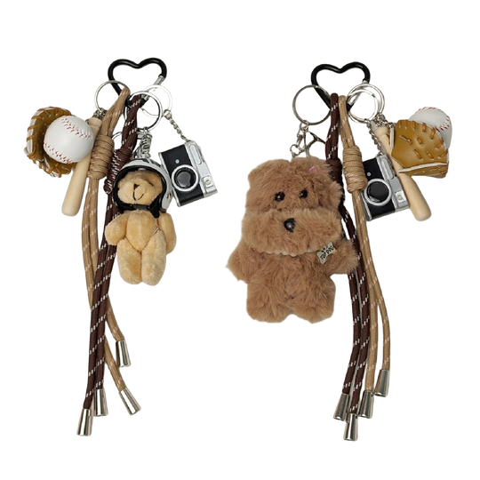 Llavero con Peluche de Capibara, Conejo y Oso - Suave y Adorable Accesorio para Bolso